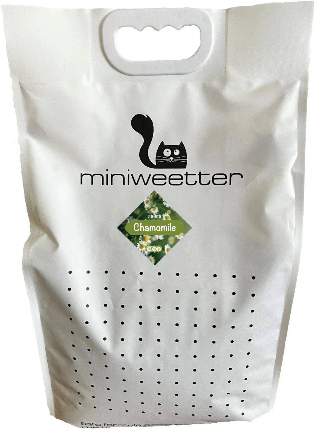 Miniweetter Chamomile - Биоразградима соева котешка тоалетна с аромат на Лайка - 18л