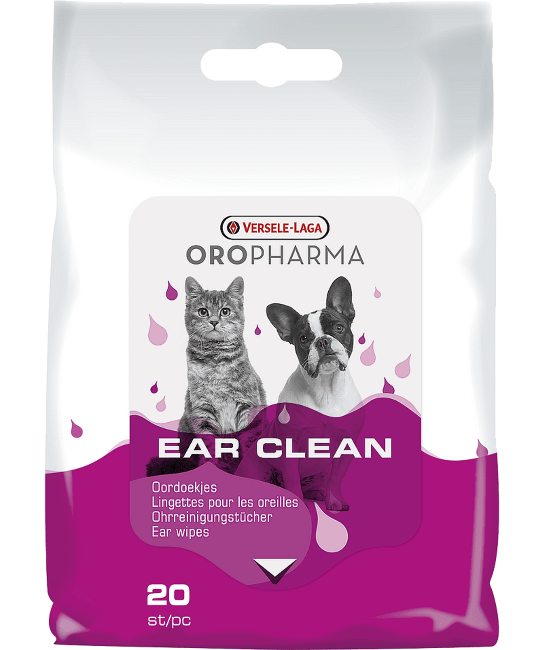 Versele Laga Ear Care lotion – лосион за ушната хигиена на кучето и котето с алантоин и диви виолетки 150 мл