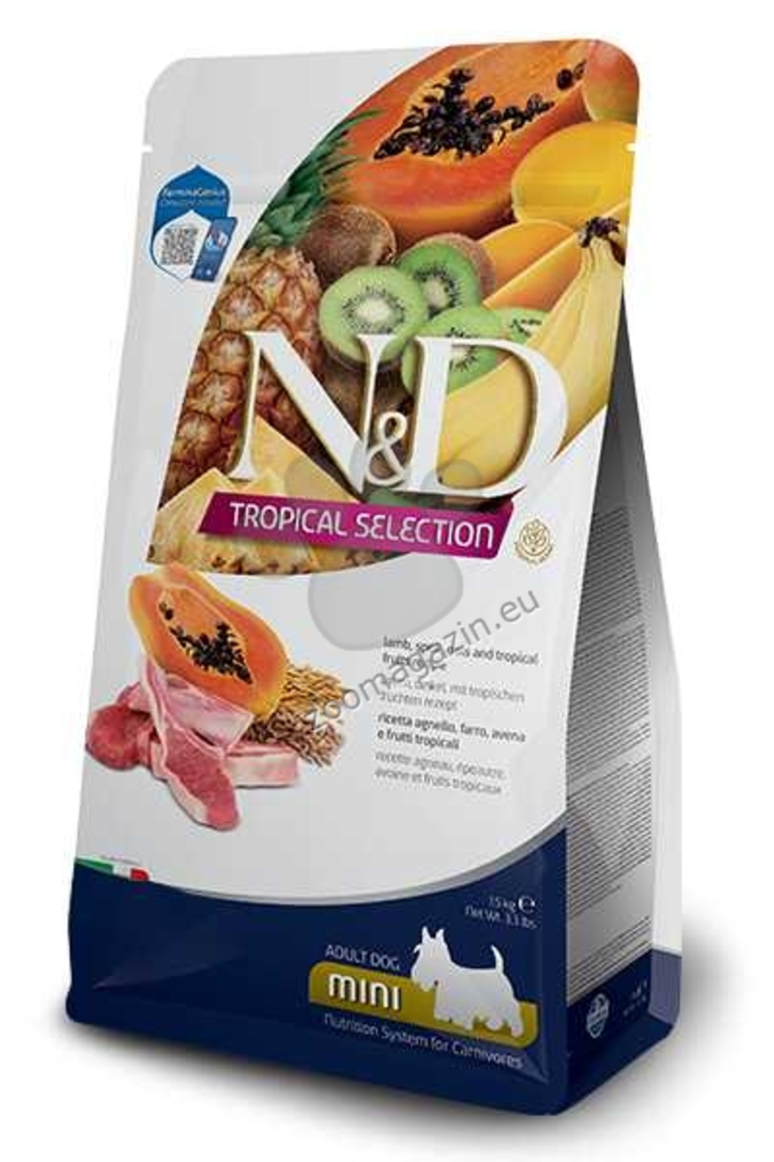 N&D TROPICAL DOG AD MED&MAXI LAMB 2 KG