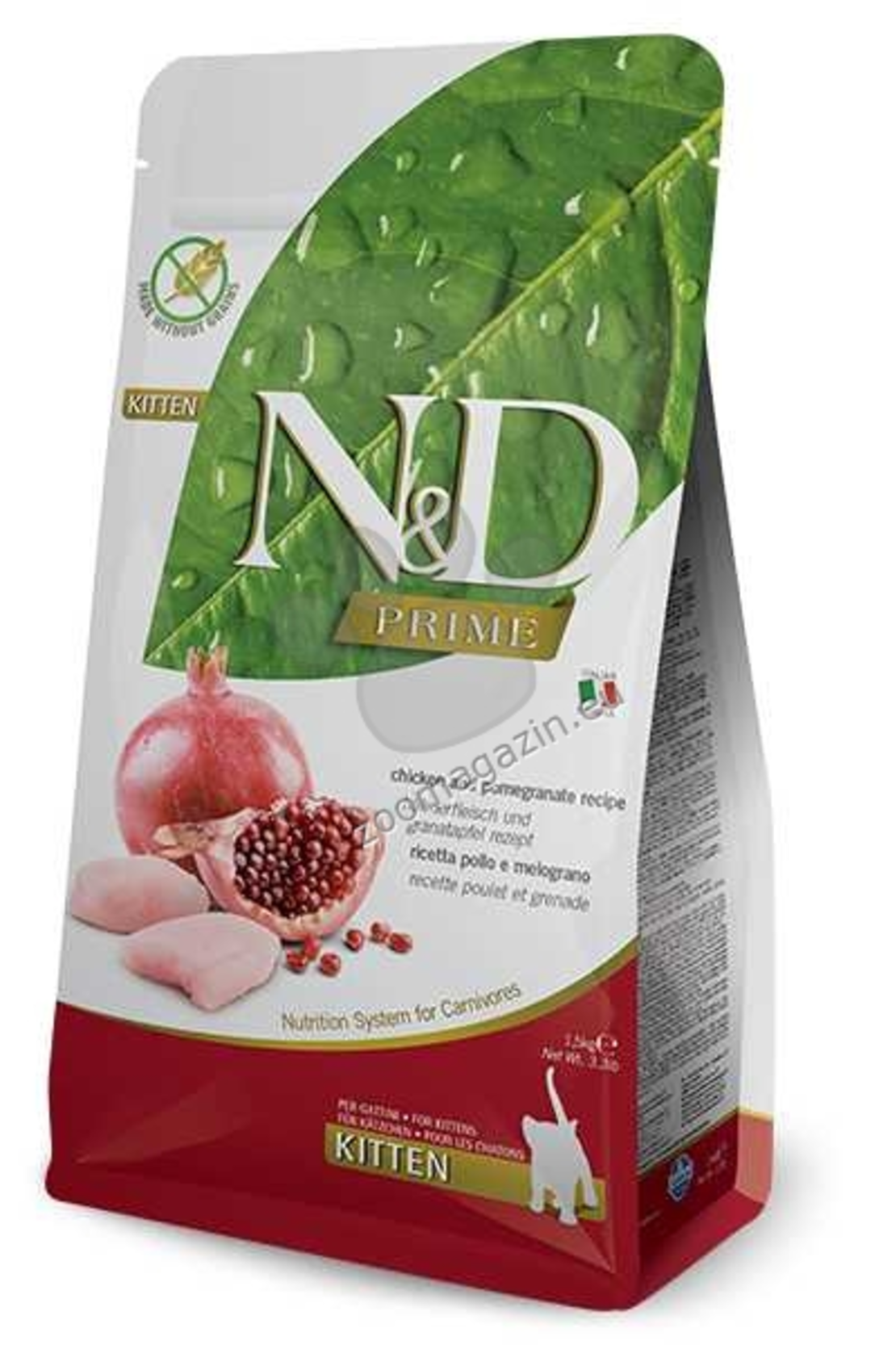 N&D PRIME CAT KITTEN CHICK& POMEGR 1.5KG