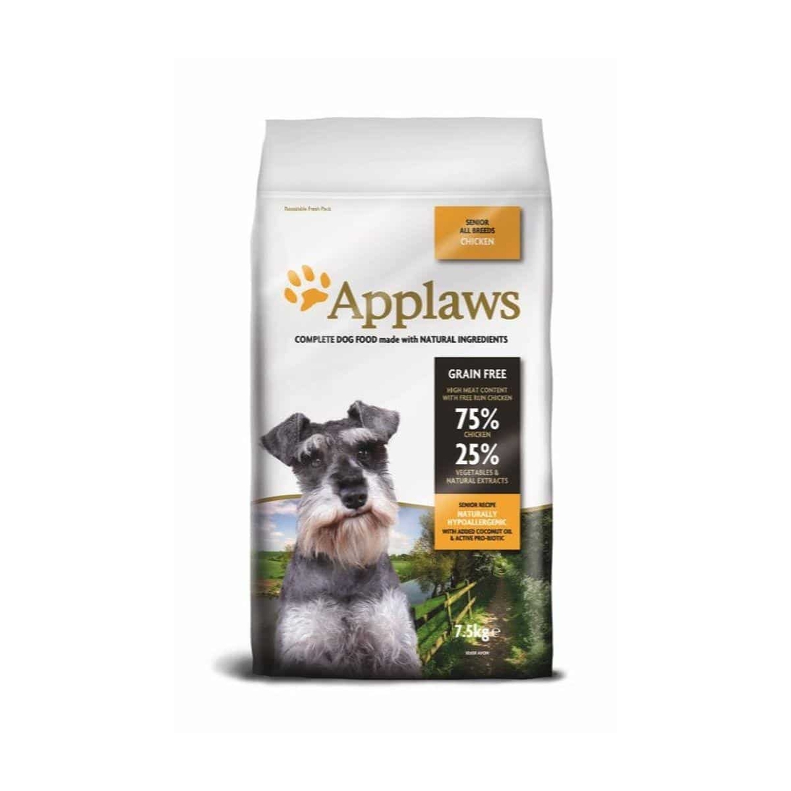 Applaws Senior All Breeds - суха храна за възрастни кучета от всички породи, 75% пиле - 7.5кг