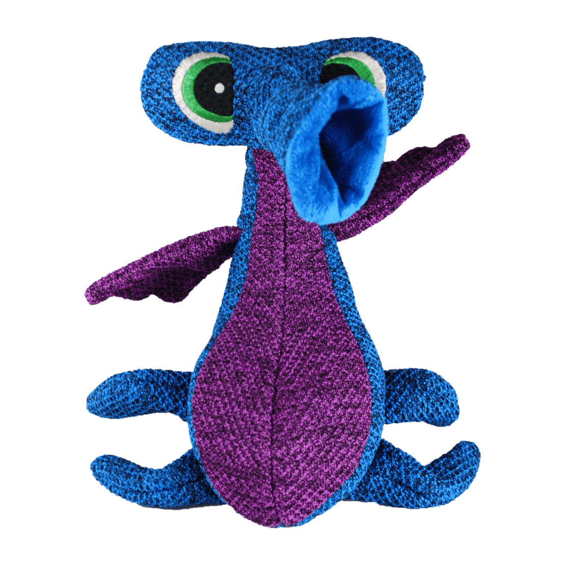 KONG Woozles Blue синьо извънземно от здрав материал и звук 27.9 см