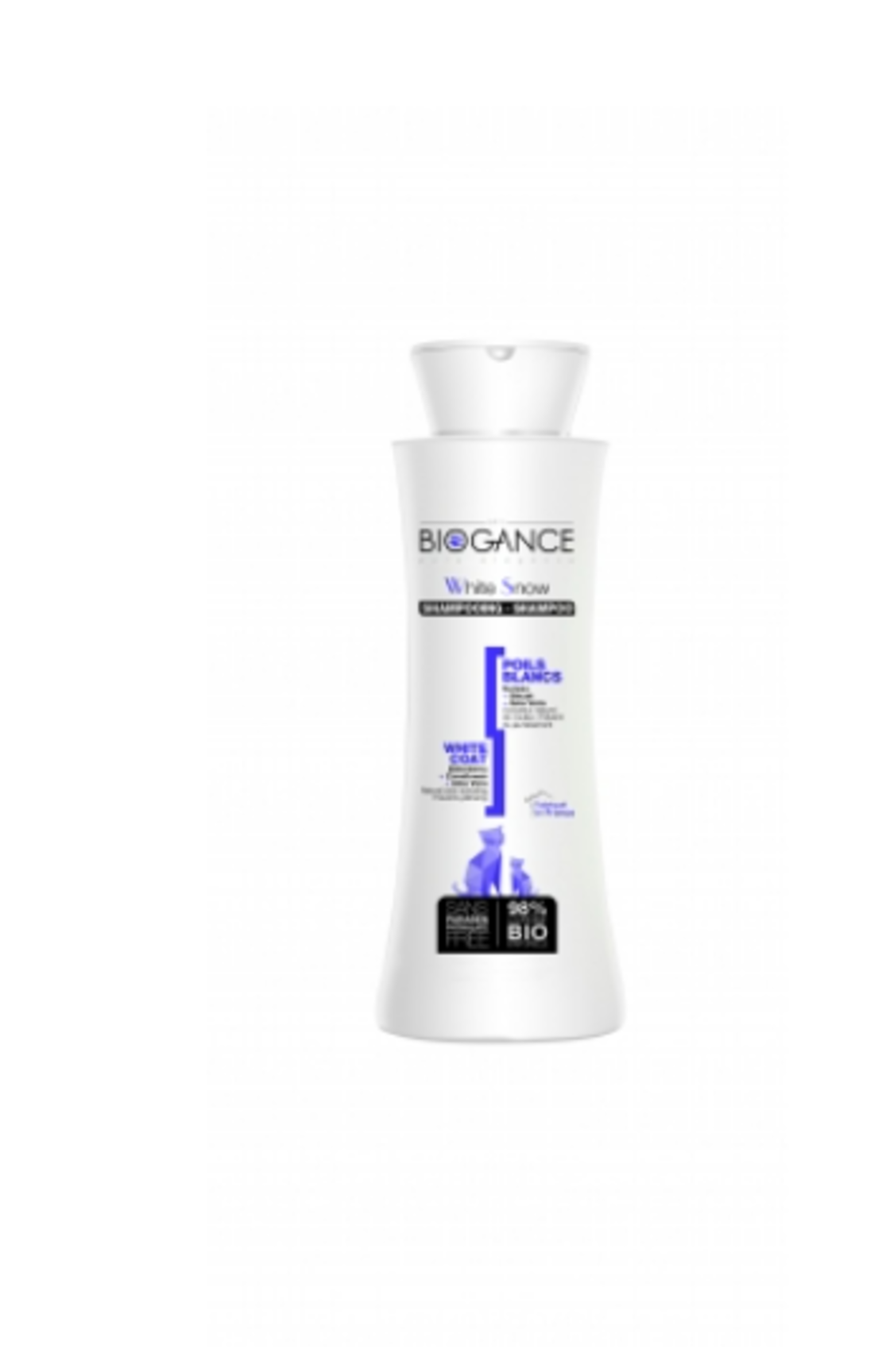BIOGANCE WHITE SNOW шампоан за бели котки, 250ml