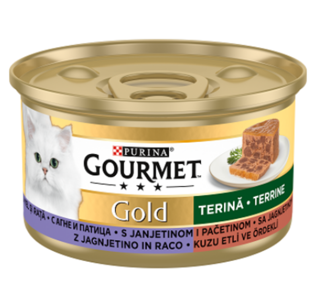 PURINA GOURMET GOLD, Сочни изкушения с агне патица, 85г