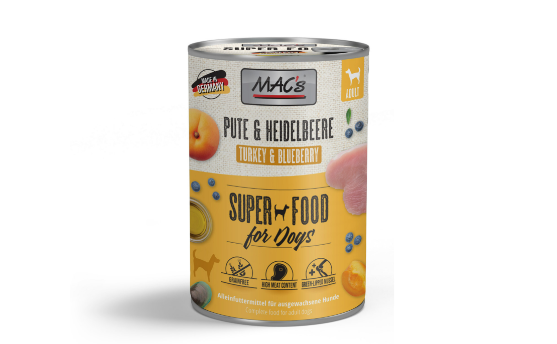 Mac's Dog с пуйка и боровинки, 400 гр