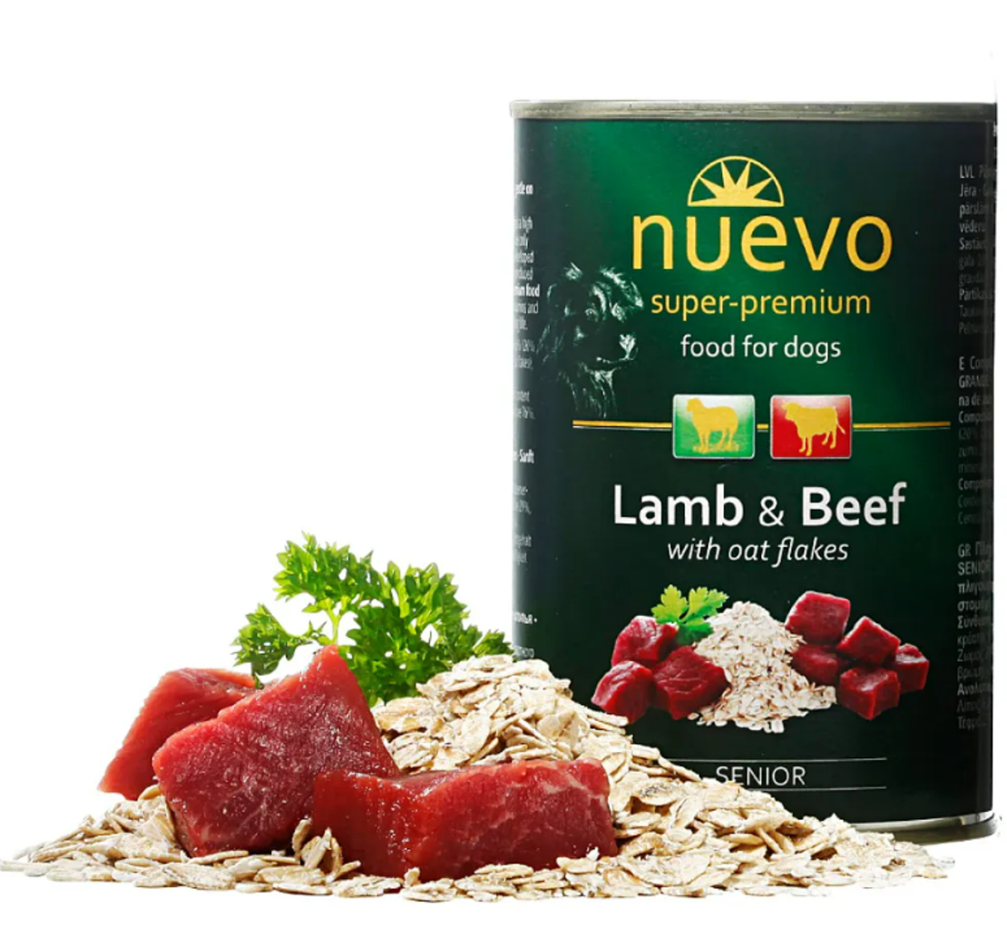 Nuevo Senior Lamb with Beef - с агнешко и говеждо, за възрастни кучета
