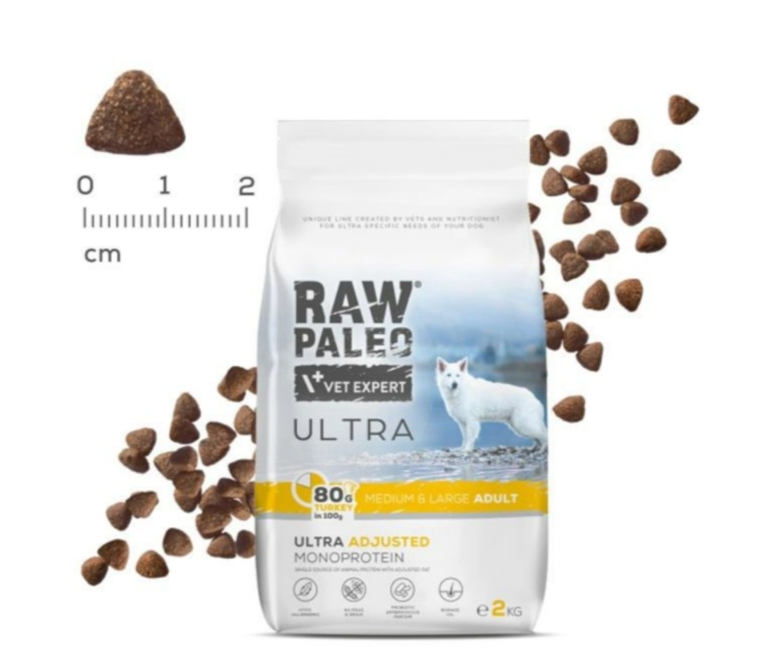 Raw Paleo Ultra Turkey Medium & Large Adult, 2кг