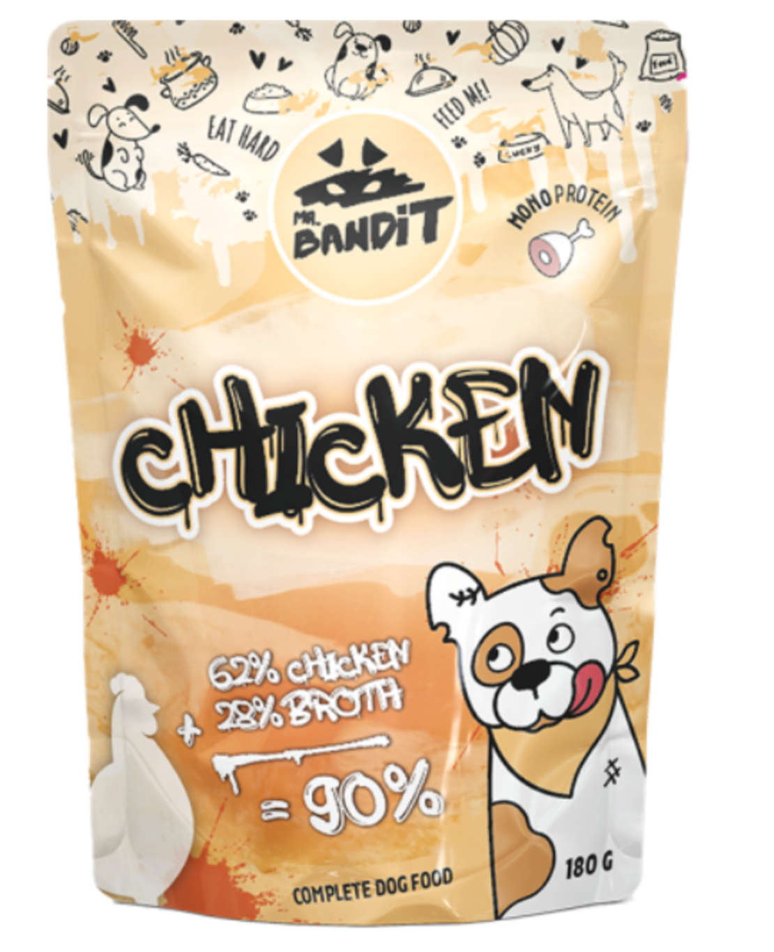 MR. BANDIT CHICKEN - Пауч за кучета с пилешко, 150гр