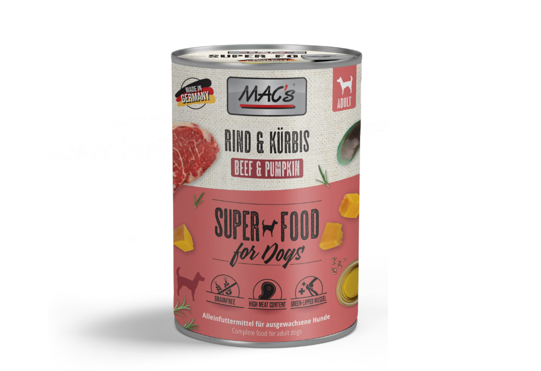 MAC's Dog с говеждо и тиква, 400 гр