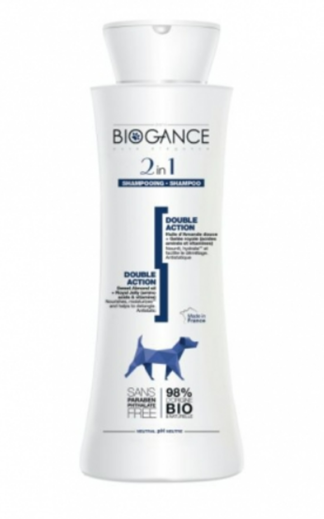 Biogance 2 in 1 shampoo - антистатичен шампоан с балсам 250 мл.