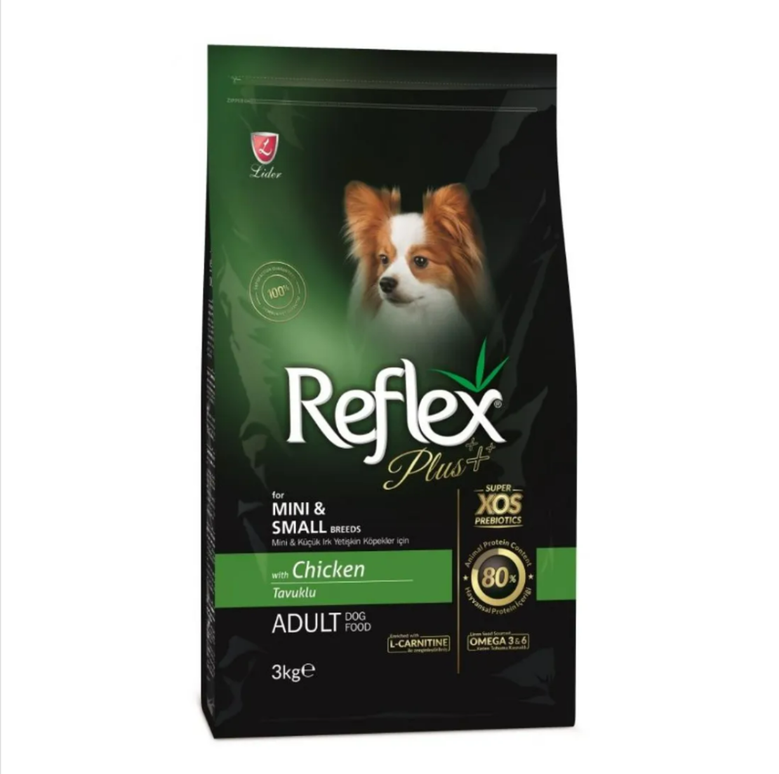 Reflex Plus Small Breed Chicken Adult Dog - Пълноценна храна за израснали кучета от малки породи с пилешко месо 3 кг