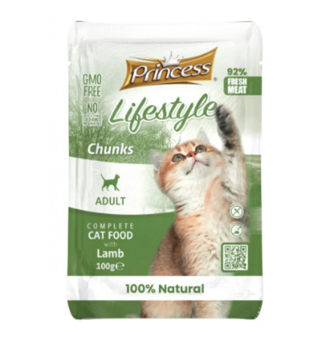 Lifestyle Princess – Пауч за израснали котки с агнешко, 100гр