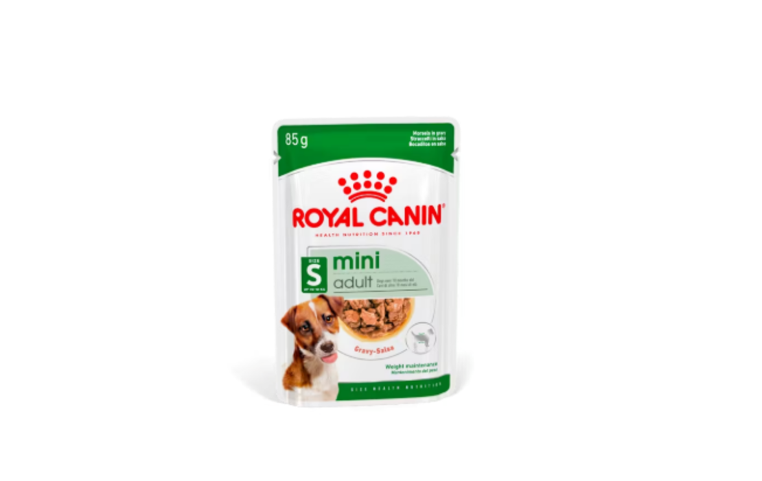 Royal Canin MINI ADULT POUCH - Пълноценна храна за кучета в зряла възраст от дребните породи (от 1 до 10кг.) - oт 10 месеца до 12 години.