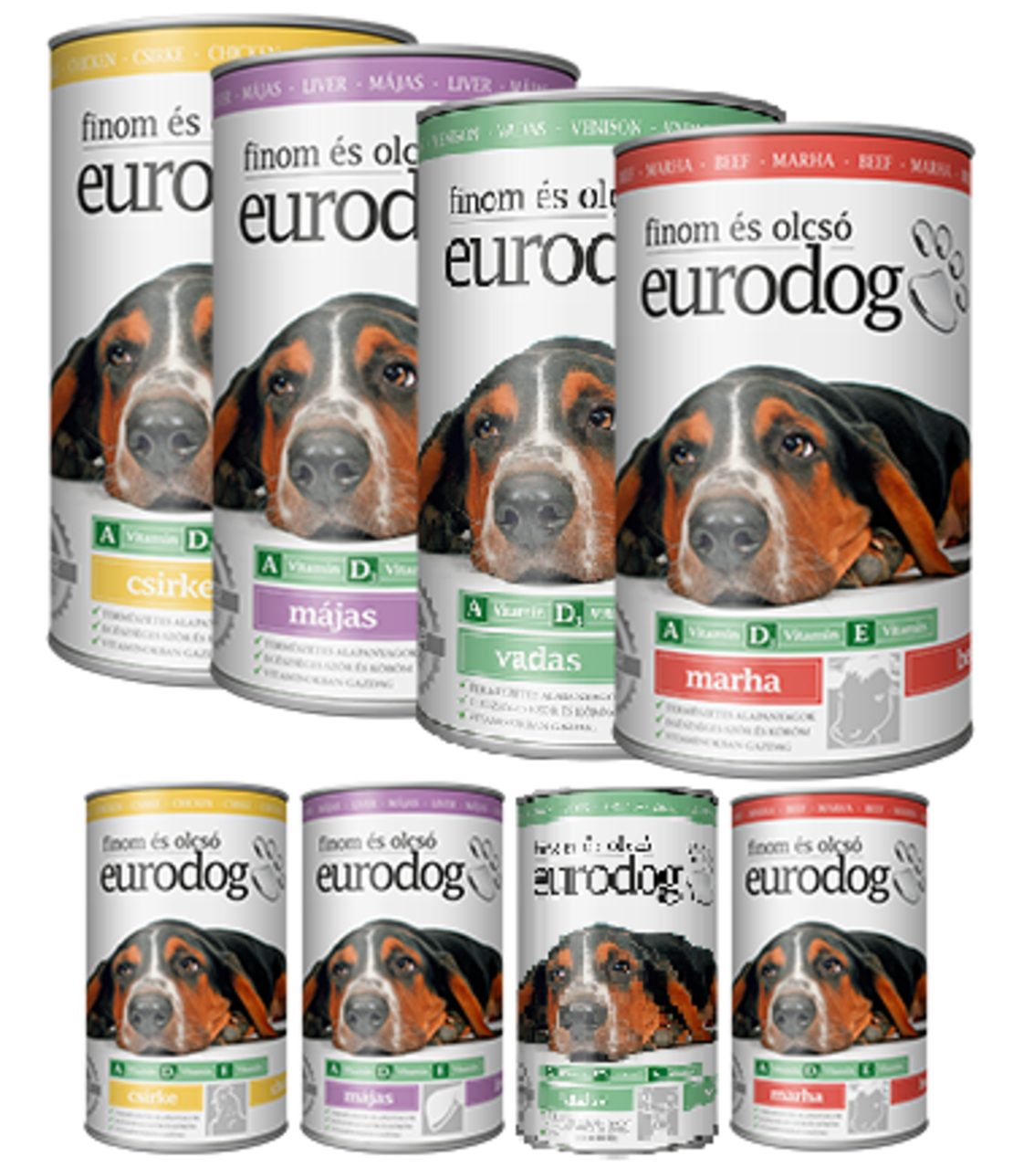 Eurodog консерва на хапки в сос за куче, 1 240гр