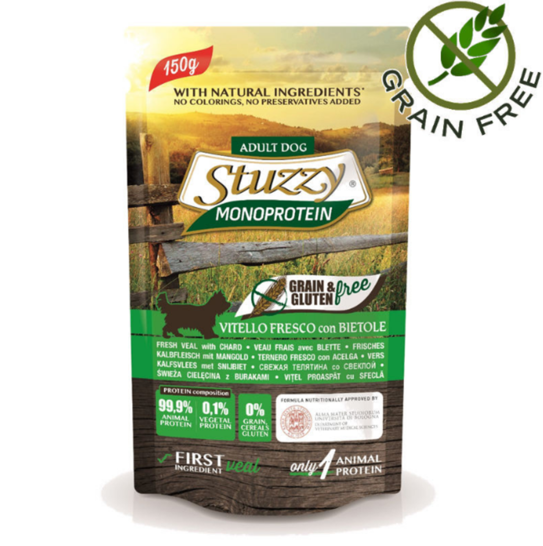 Stuzzy Monoprotein Veal - с прясно телешко 150 гр.