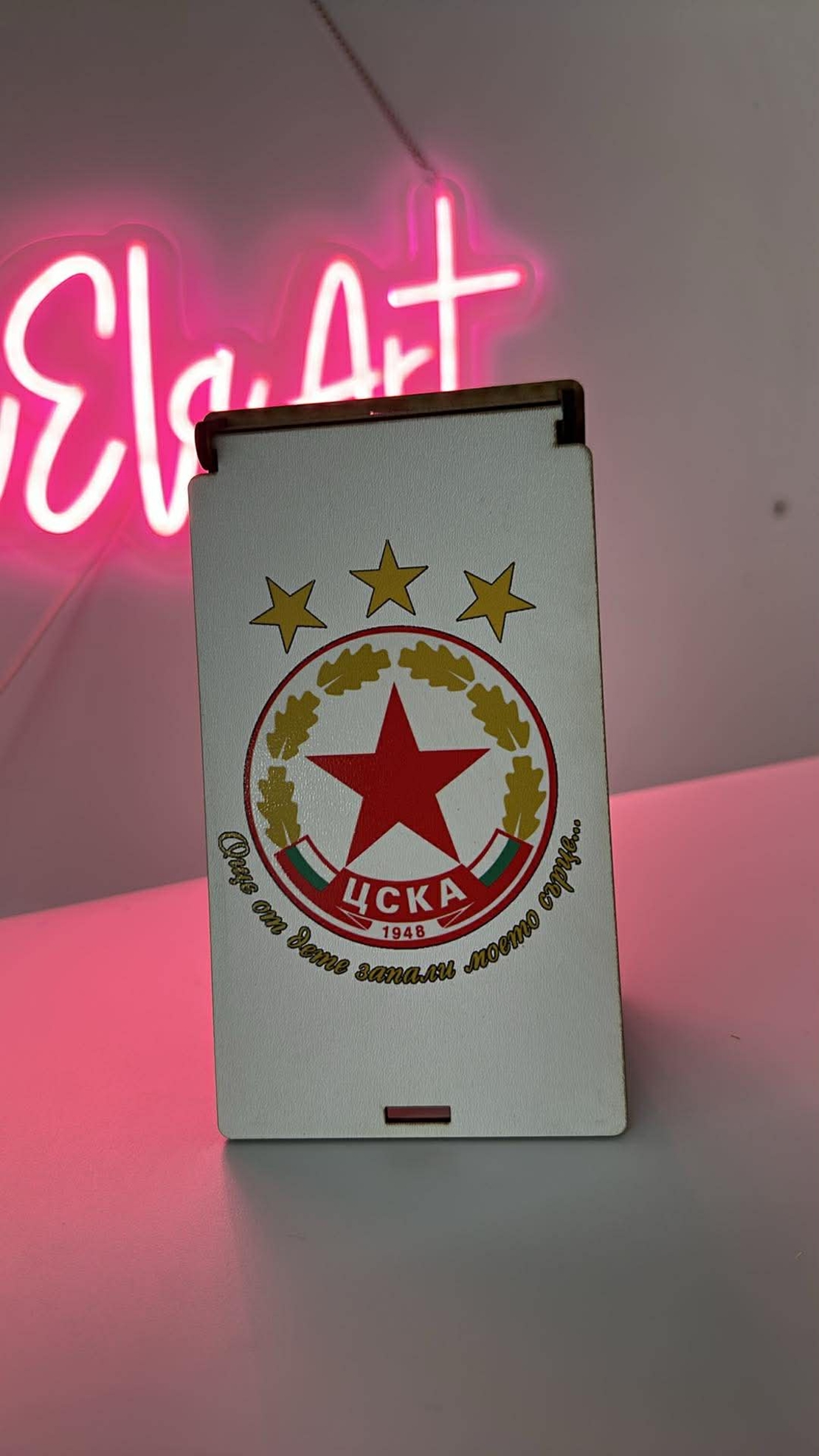 Дървена кутия за пари – Фен на ЦСКА