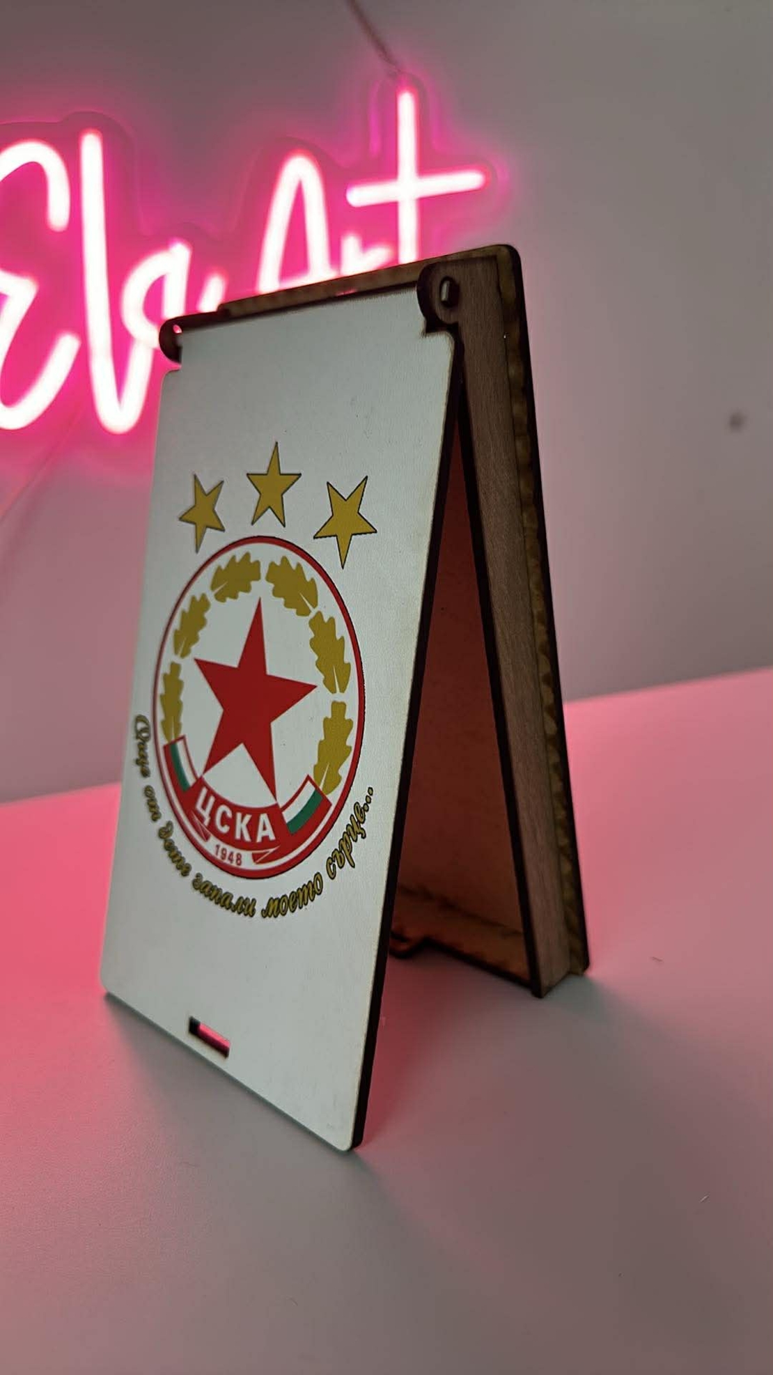 Дървена кутия за пари – Фен на ЦСКА