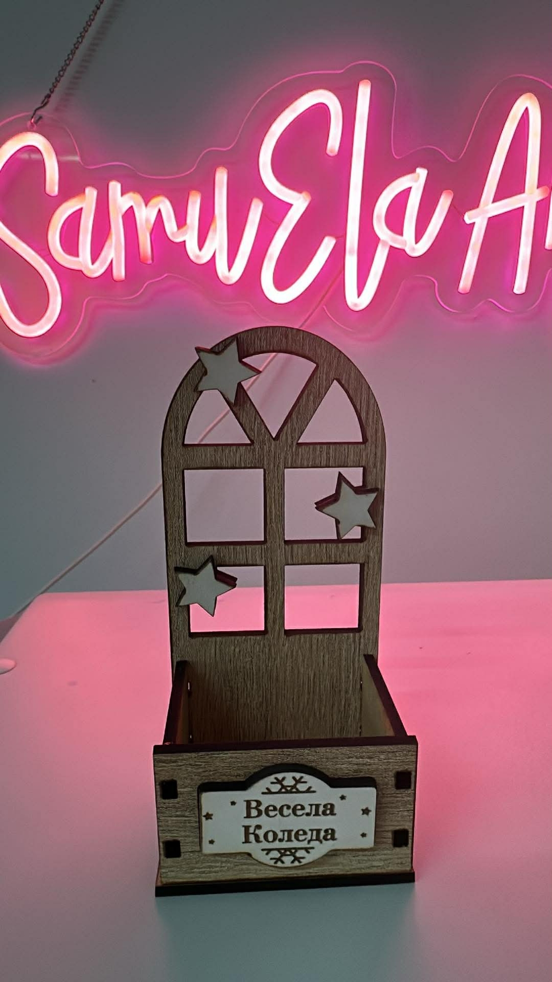 Коледна кутийка-Прозорче