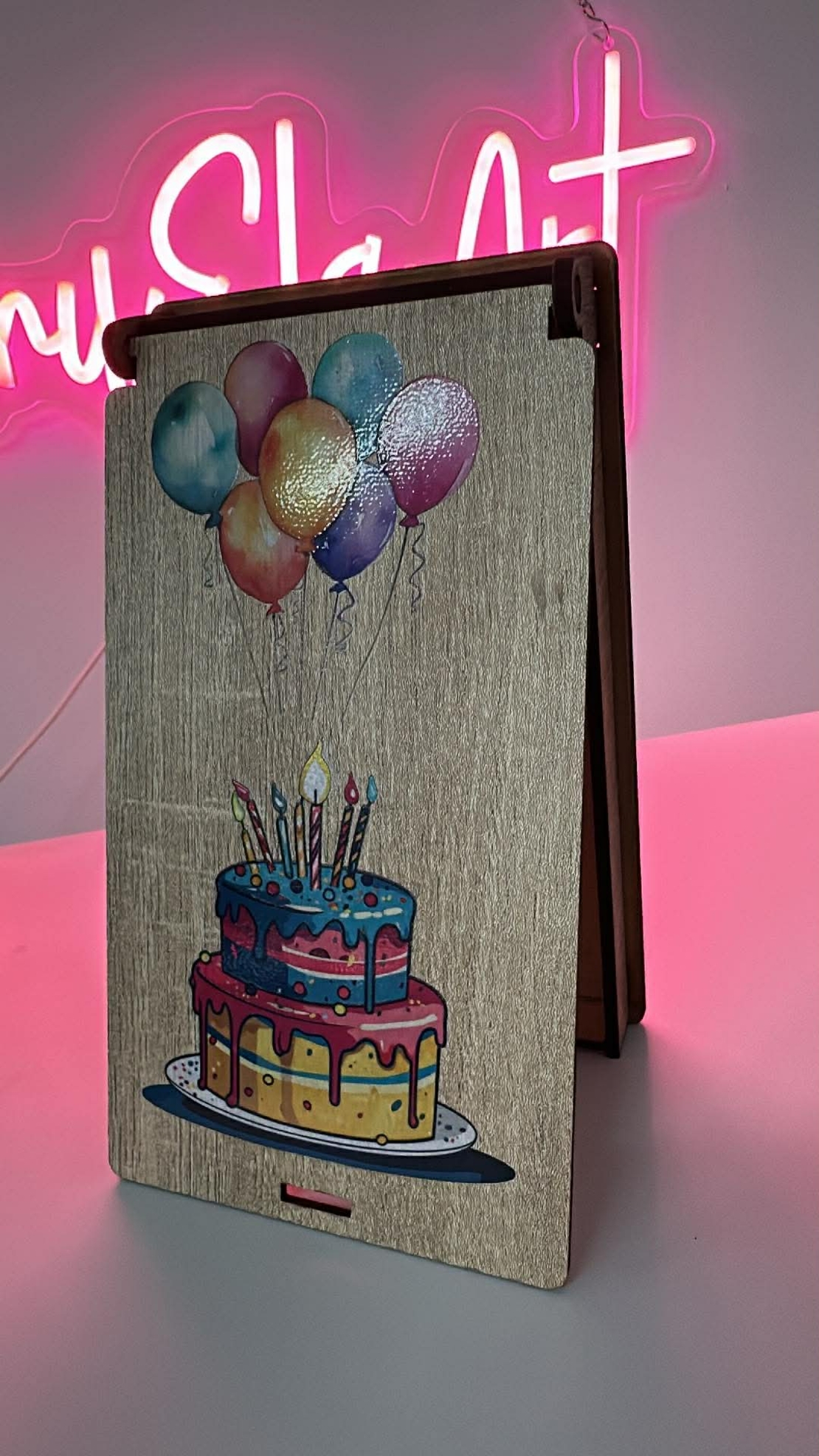 Дървена кутия за пари – Торта