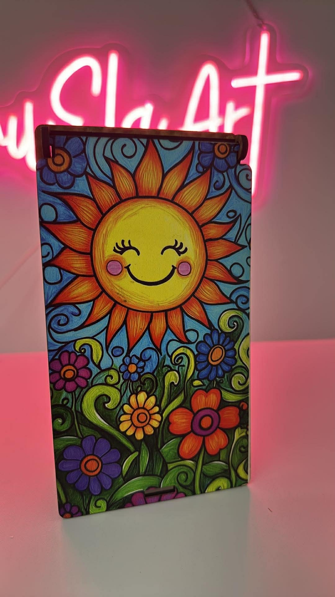 Дървена кутия за пари – Слънце