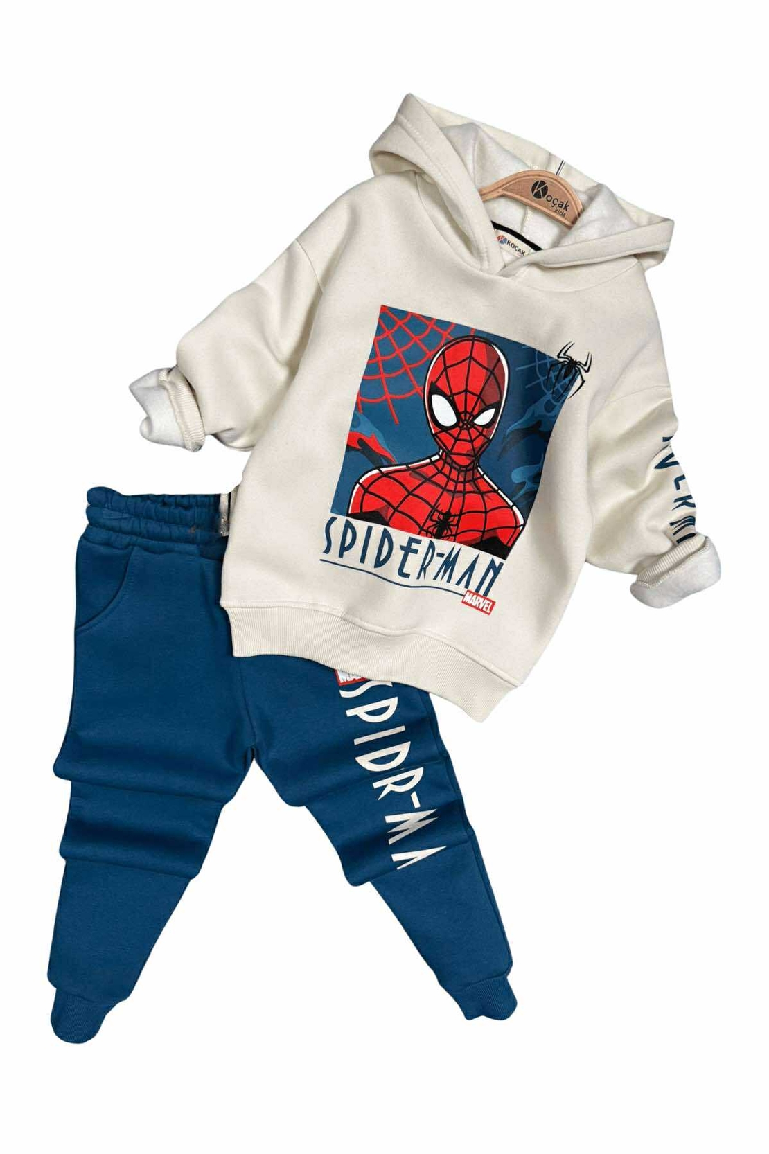 Ватиран детски комплект Spider-Man с качулка