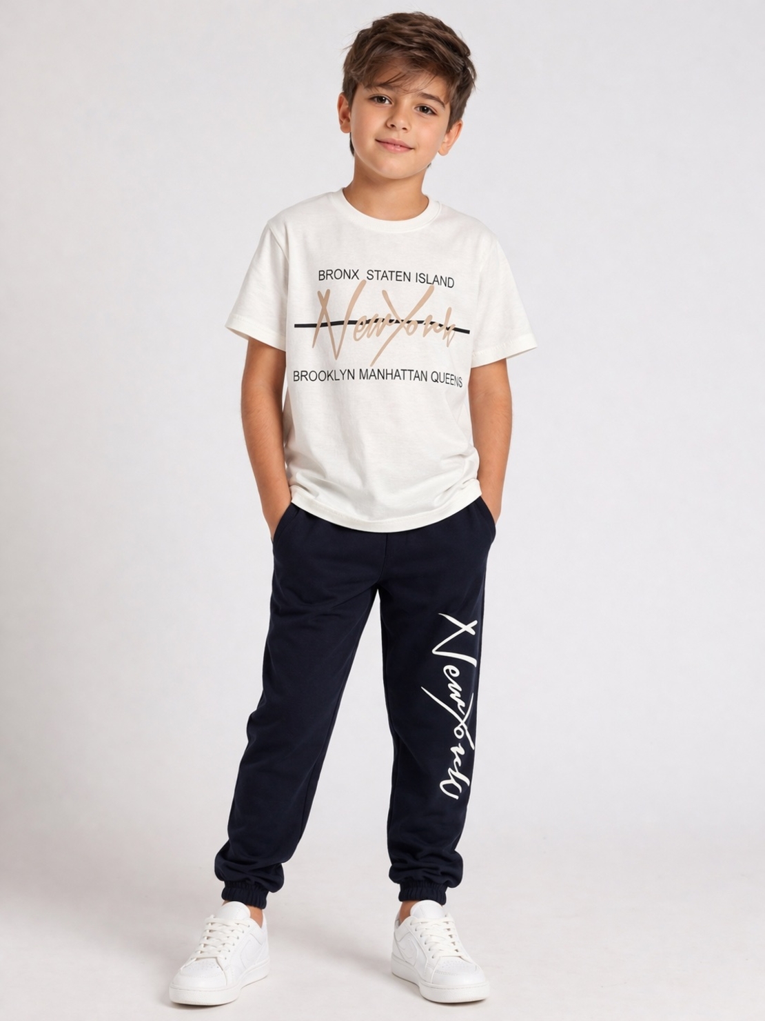 Комплект за момче New York – тениска и панталон 100% памук