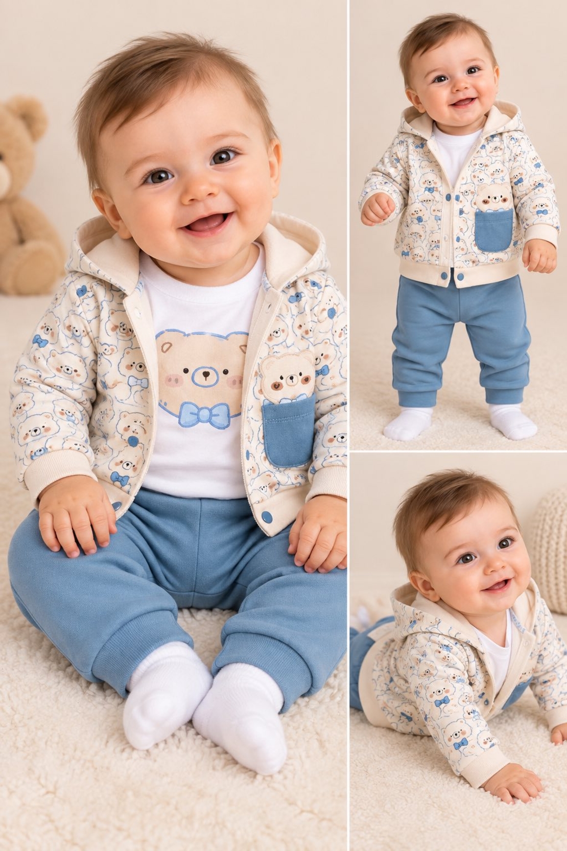 Бебешки комплектBlue Teddy – 3 части