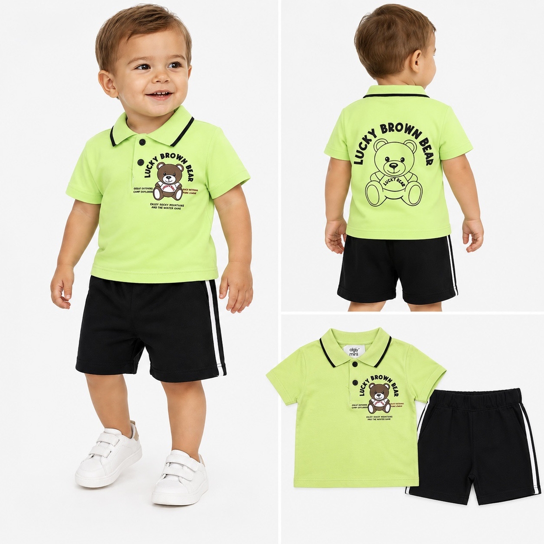 Летен детски комплект Lucky Brown Bear
