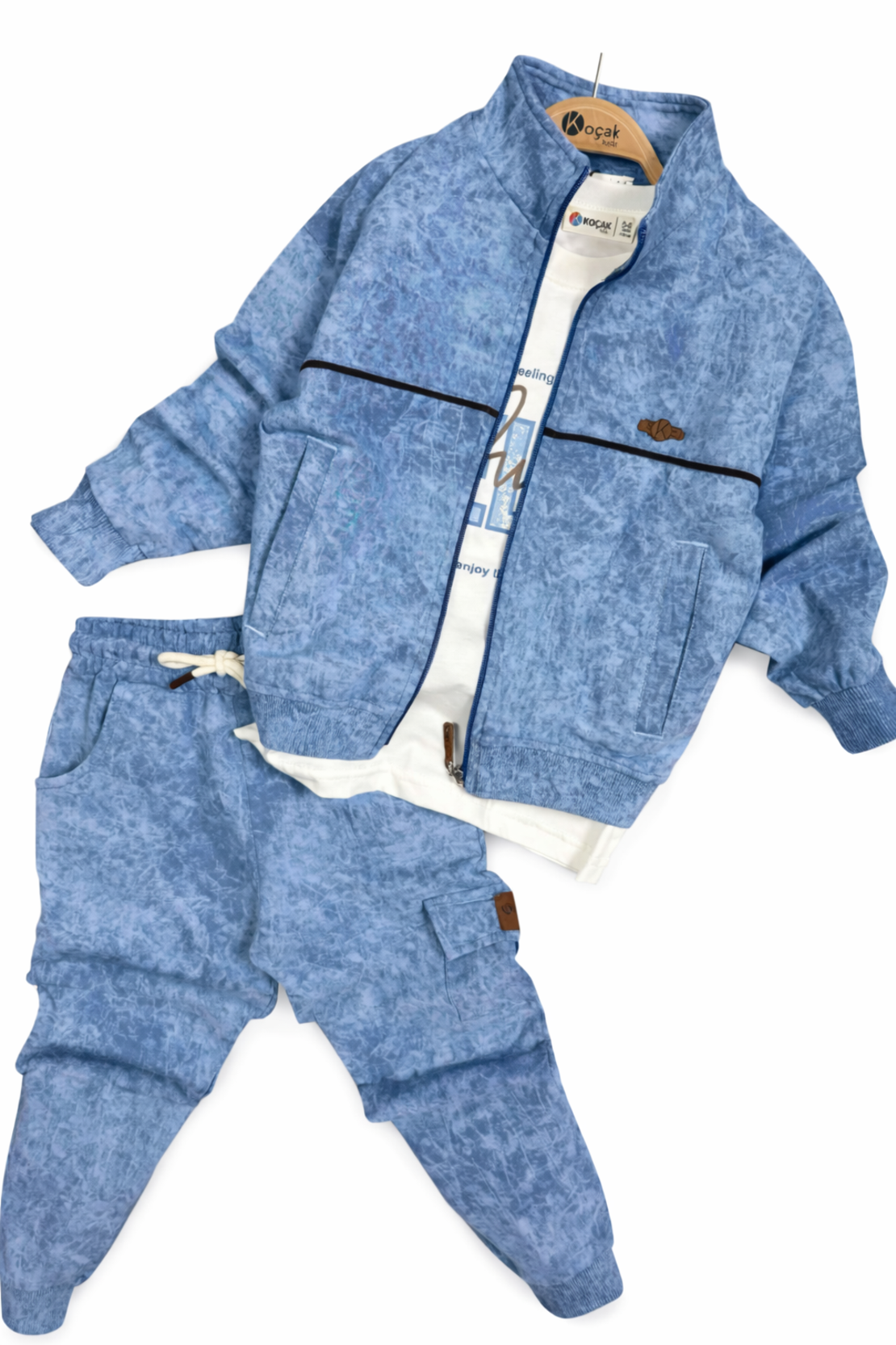 Детски спортен комплект - син деним ефект