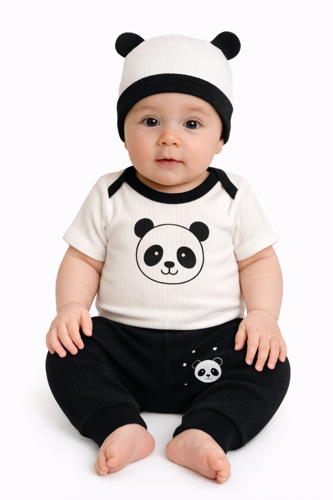 Комплект за новородено с панда 6 части