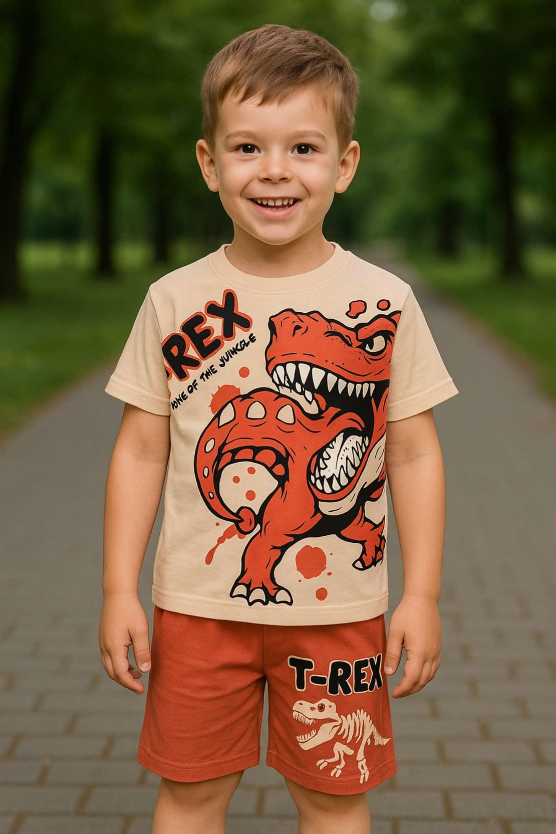 Детски летен комплект Дино