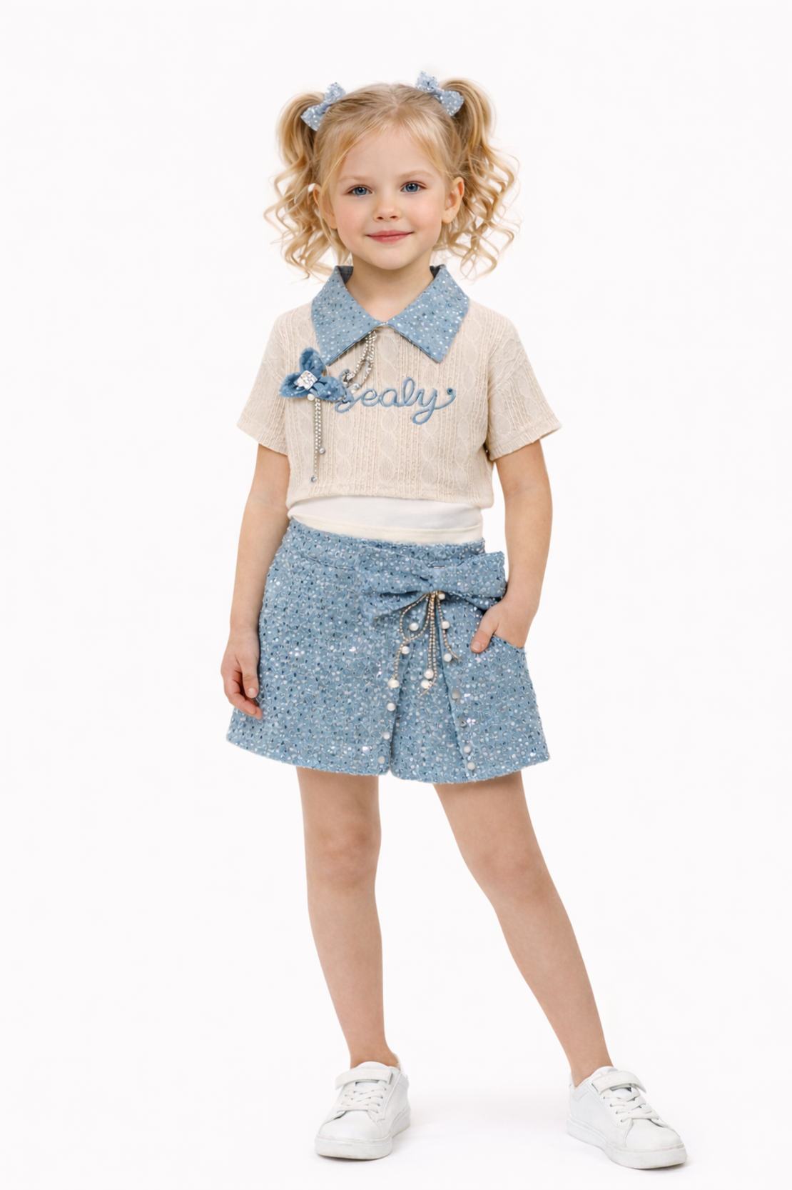 Елегантен летен  комплект за момиче