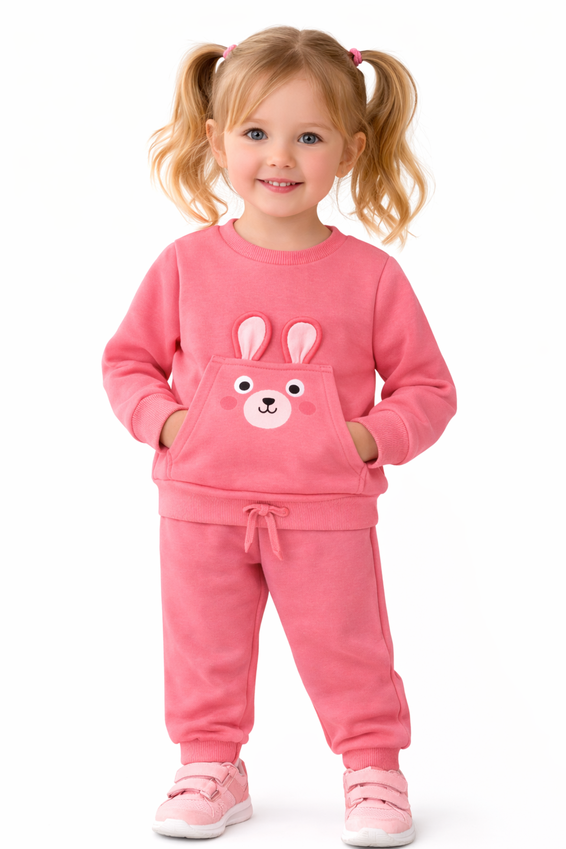 Ватиран комплект за момиче Зайче