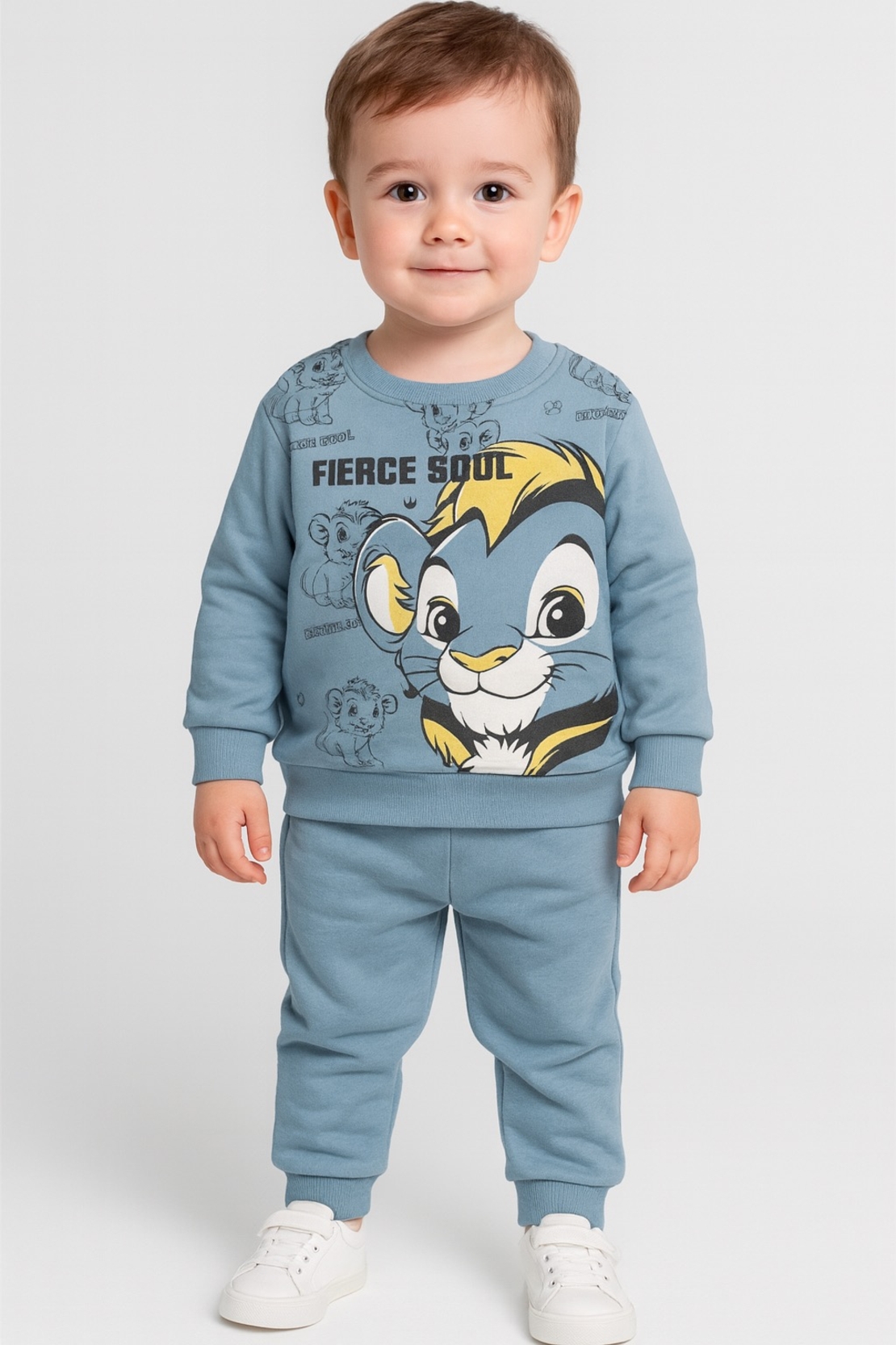 Детски  ватиран комплект с лъвче