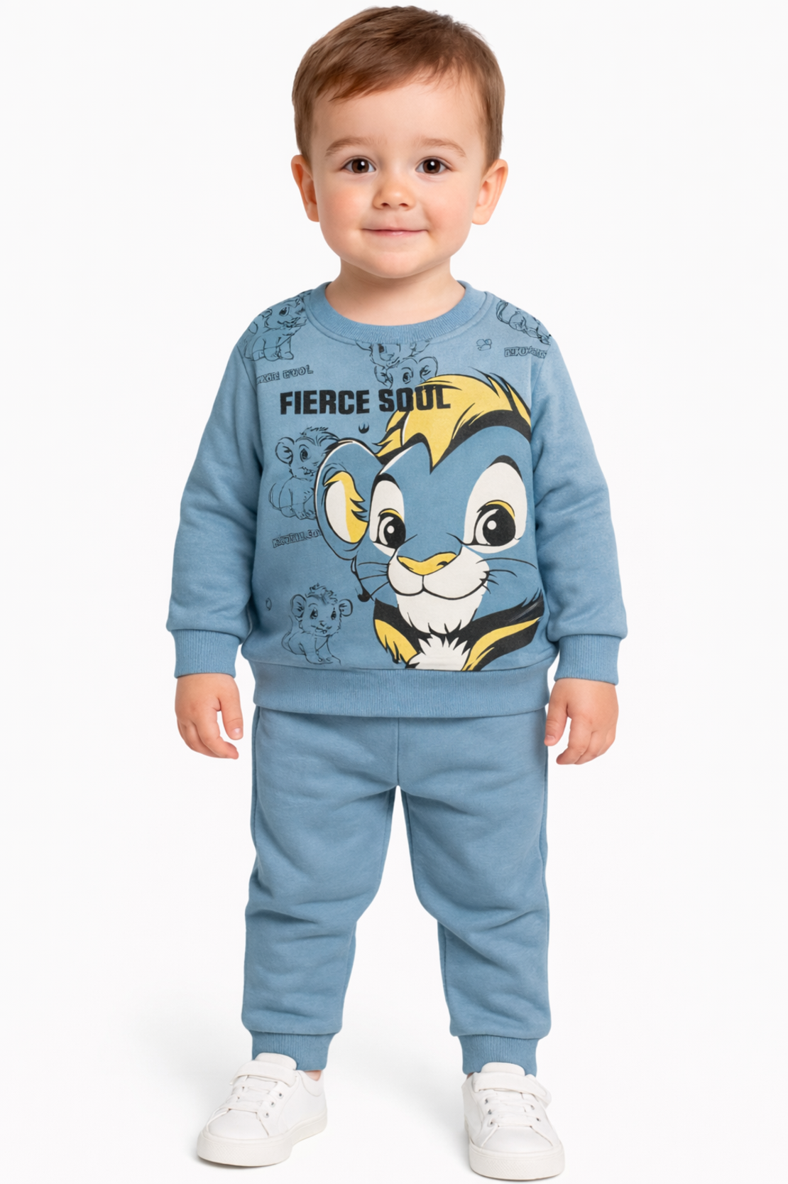 Детски  ватиран комплект с лъвче