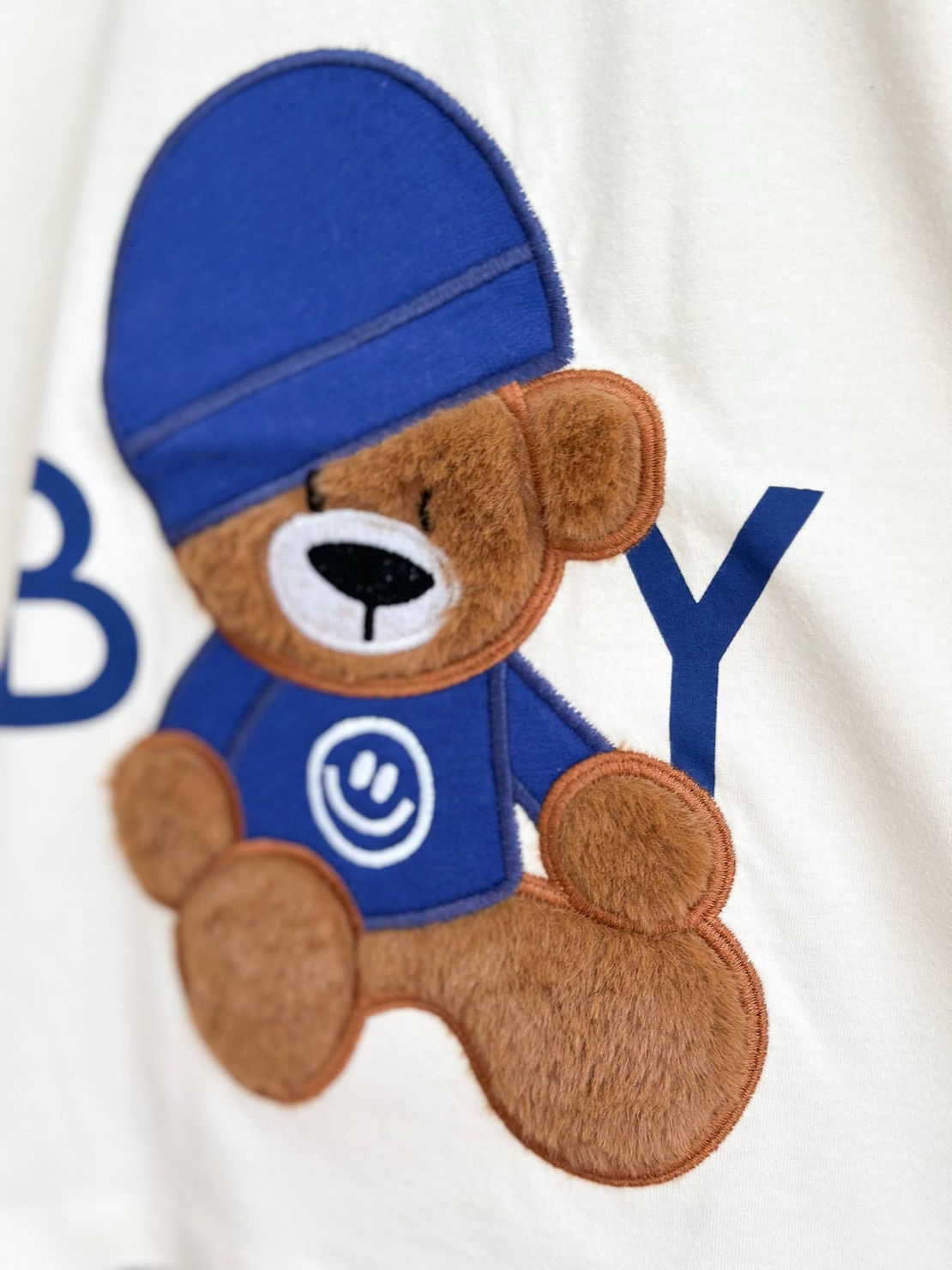 Детски комплект за момче с 3D пухено мече