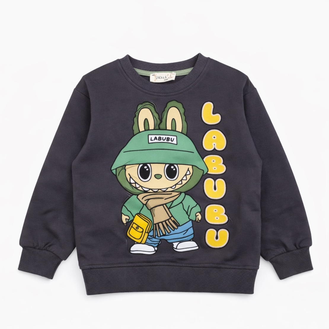 Детска блуза Labubu 100% памук – блуза с дълъг ръкав за момче