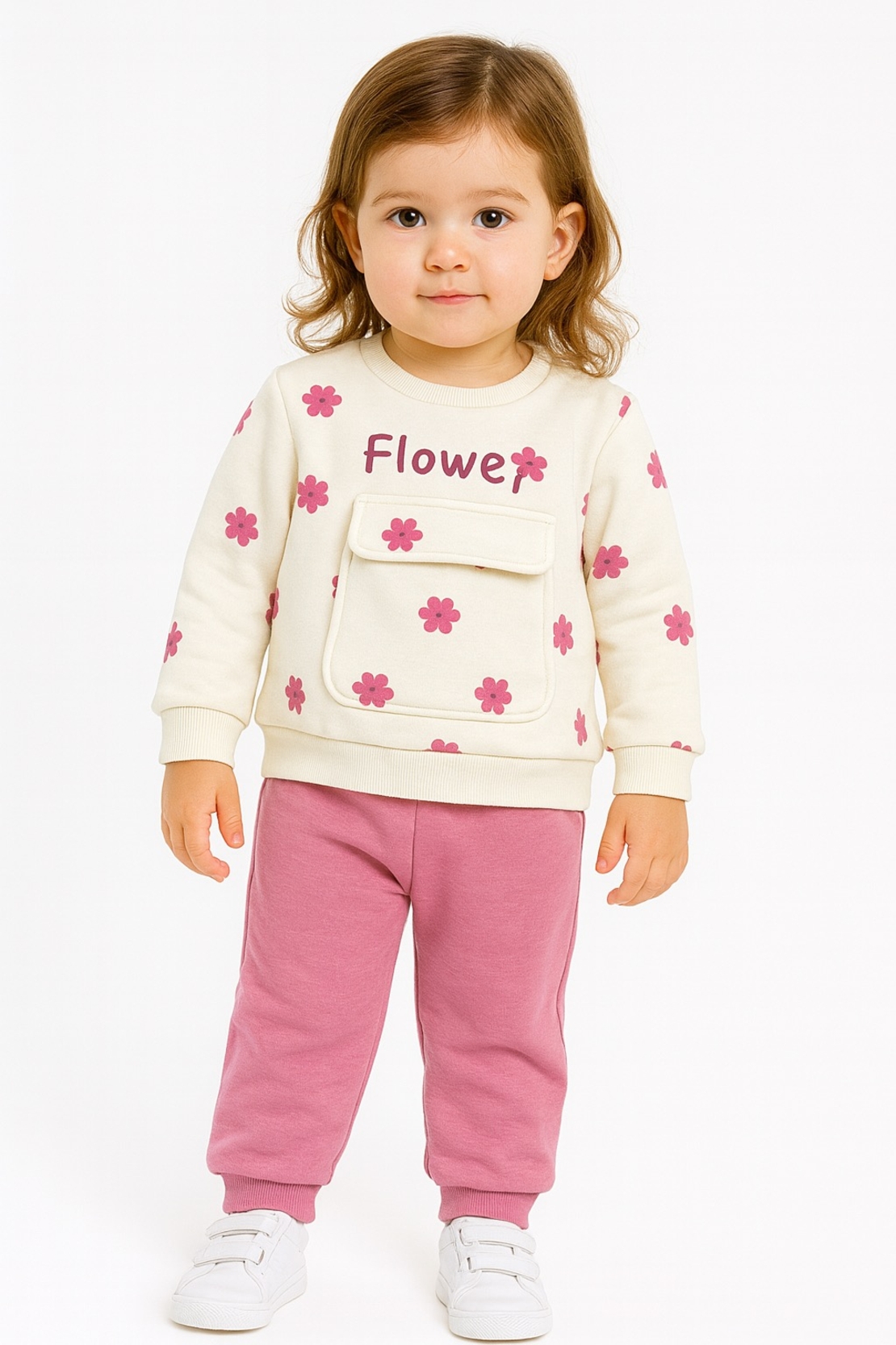 Ватиран комплект за момиче  Flower