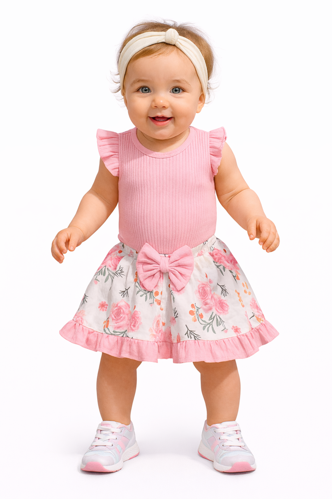 Бебешки комплект в розово