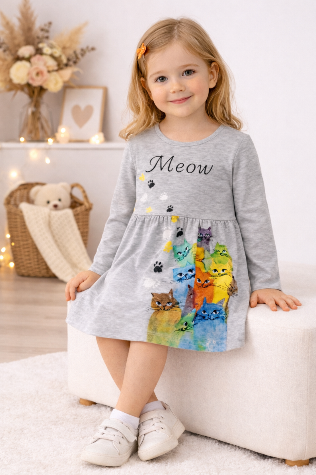 Детска рокля Meow