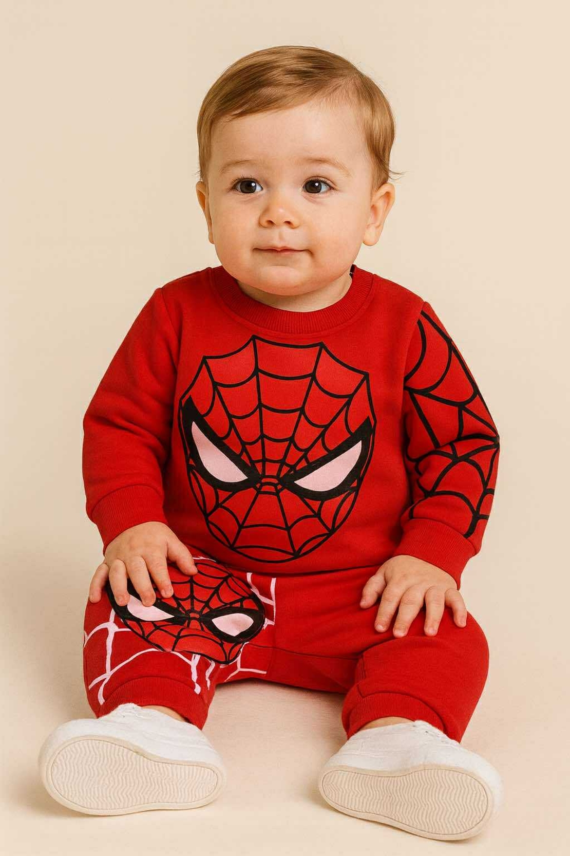 Бебешки ватиран комплект Спайдърмен