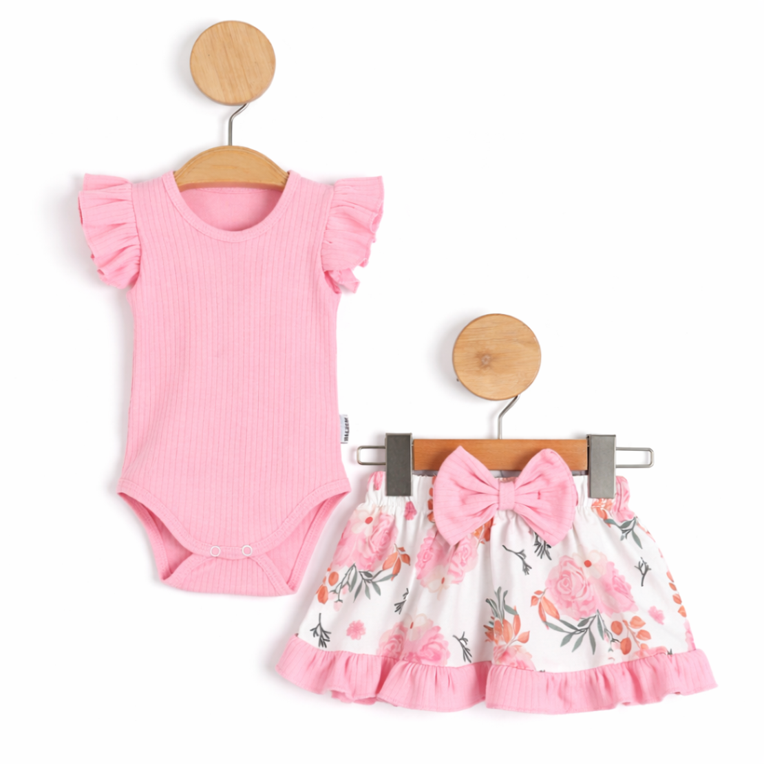 Бебешки комплект в розово