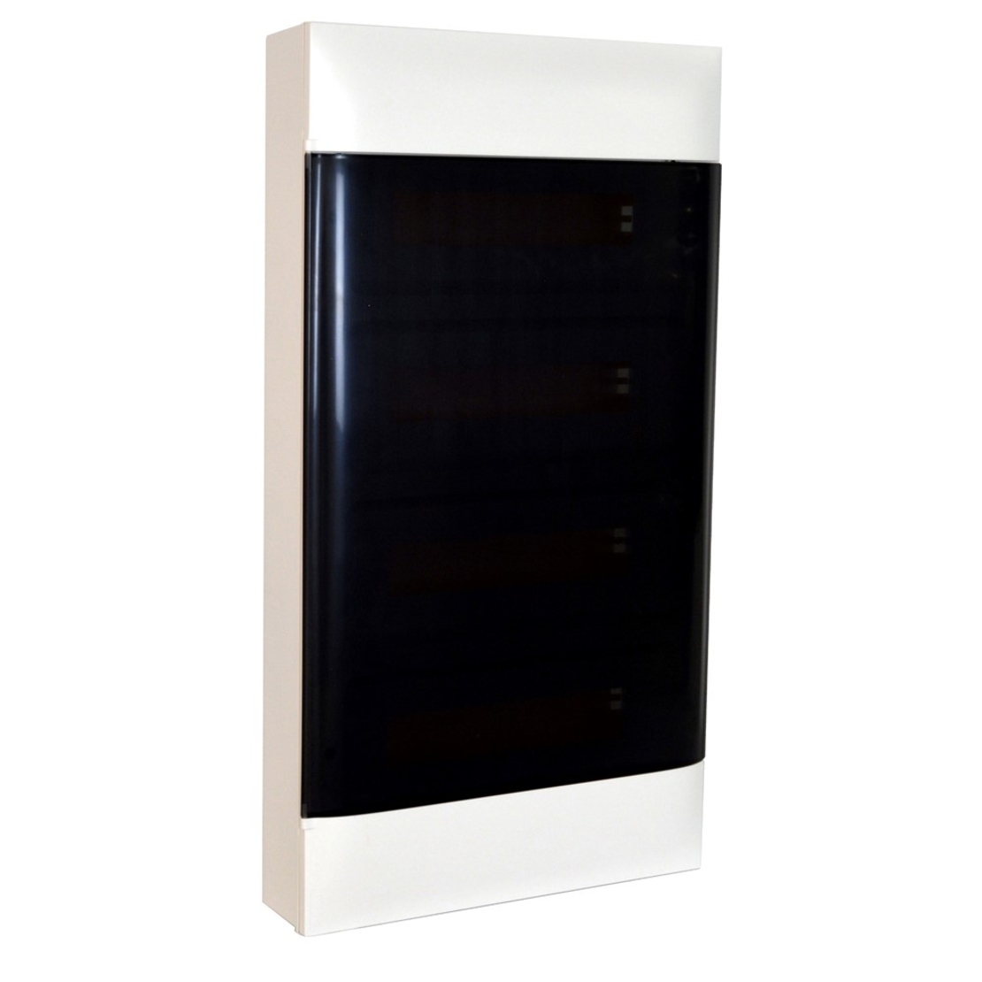 Табло за открит монтаж, 48 (4x12) модула, прозрачна врата, PE+N шини, Practibox S, Legrand