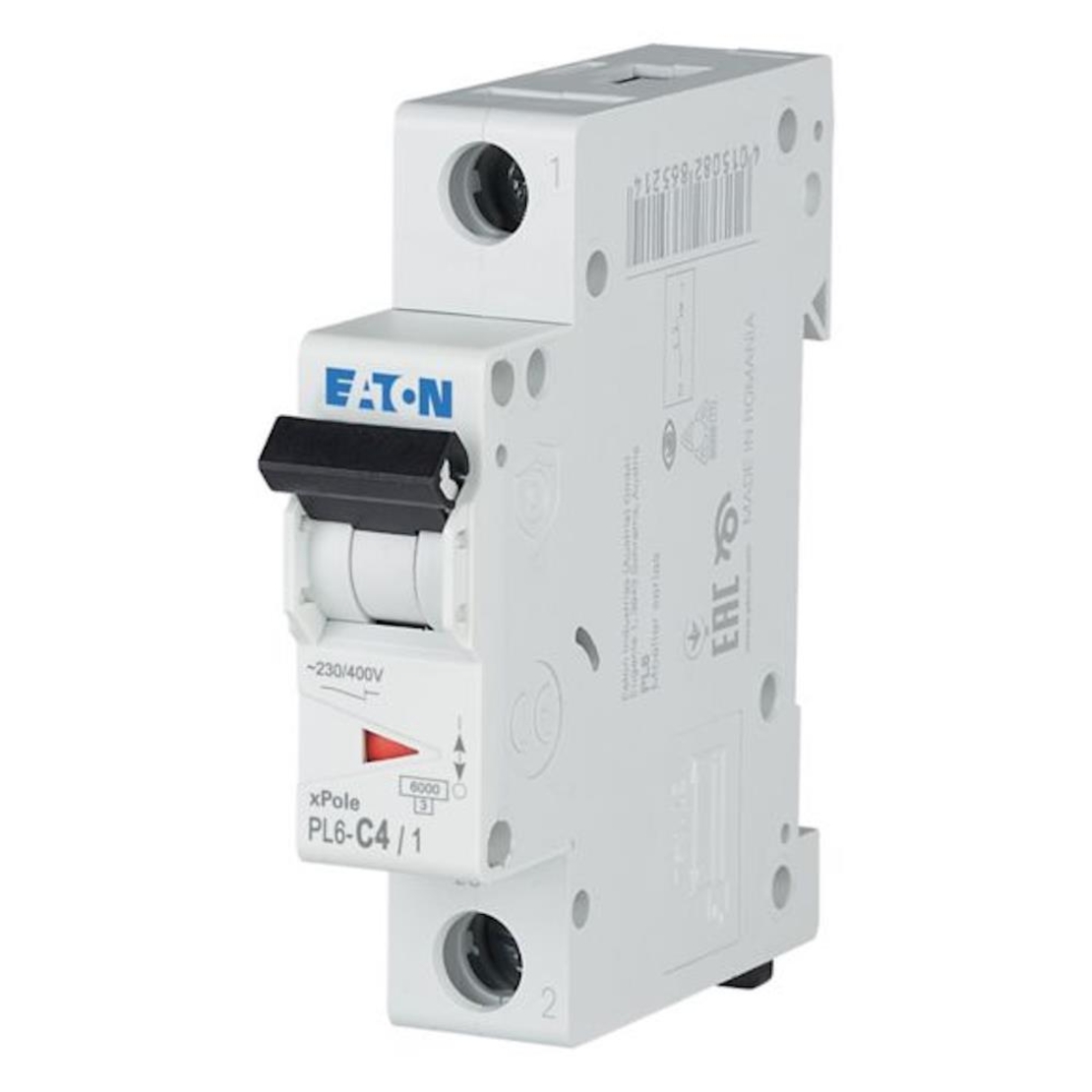 PL6-C4/1 - Автоматичен прекъсвач MCB 1P 4A крива C 6kA, Eaton