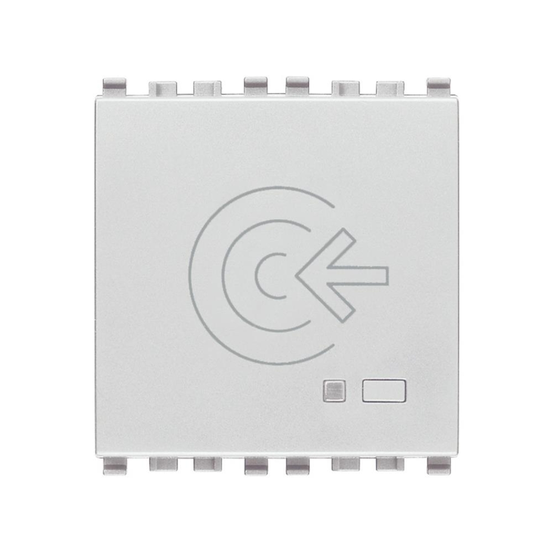 Смарт четец на NFC/RFID карти, Wireles View цвят Алуминий VIMAR EIKON