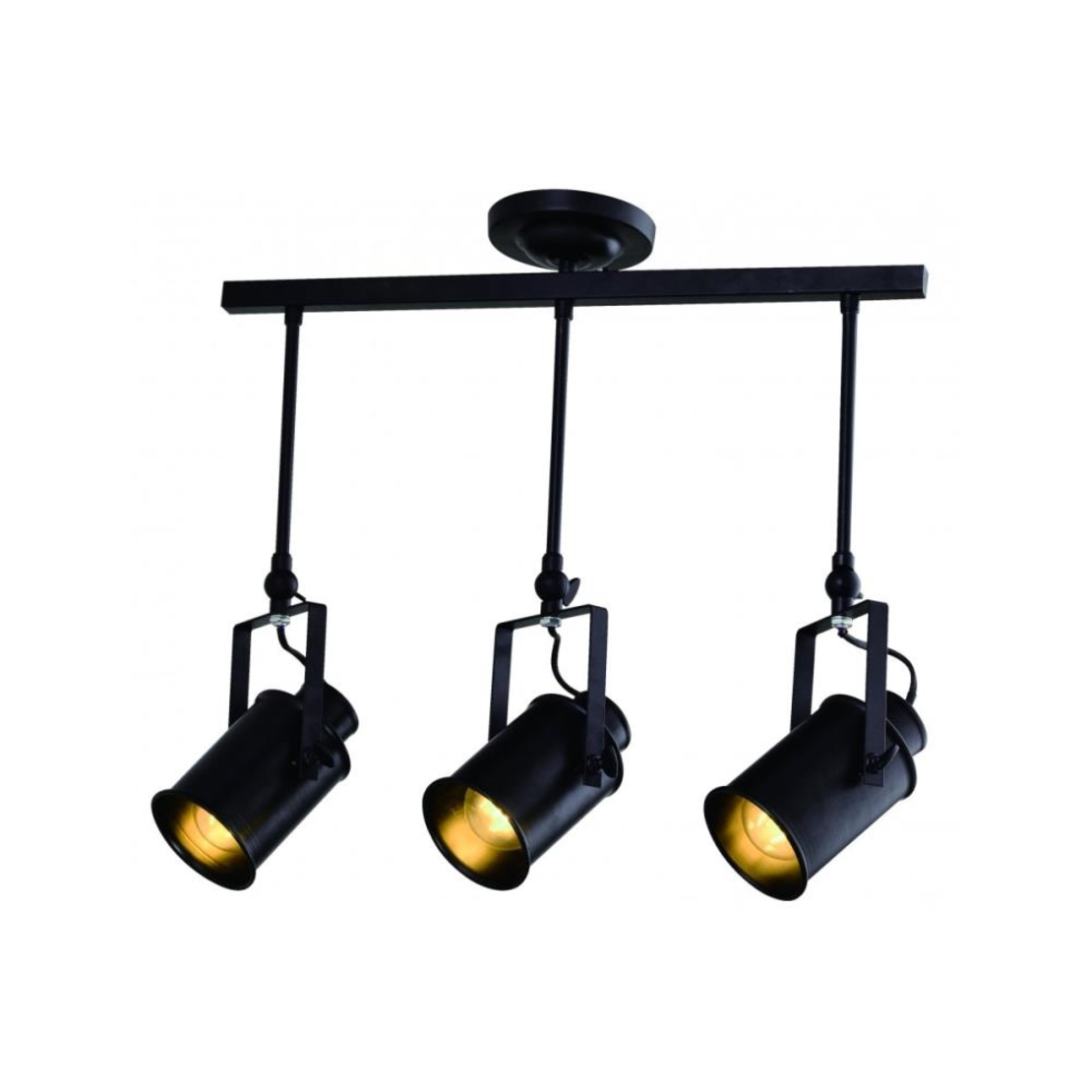 Таванно тяло DEMIR 3,4014,AC220-240V,50/60Hz,3*E27, IP20, тройно, черно GTV