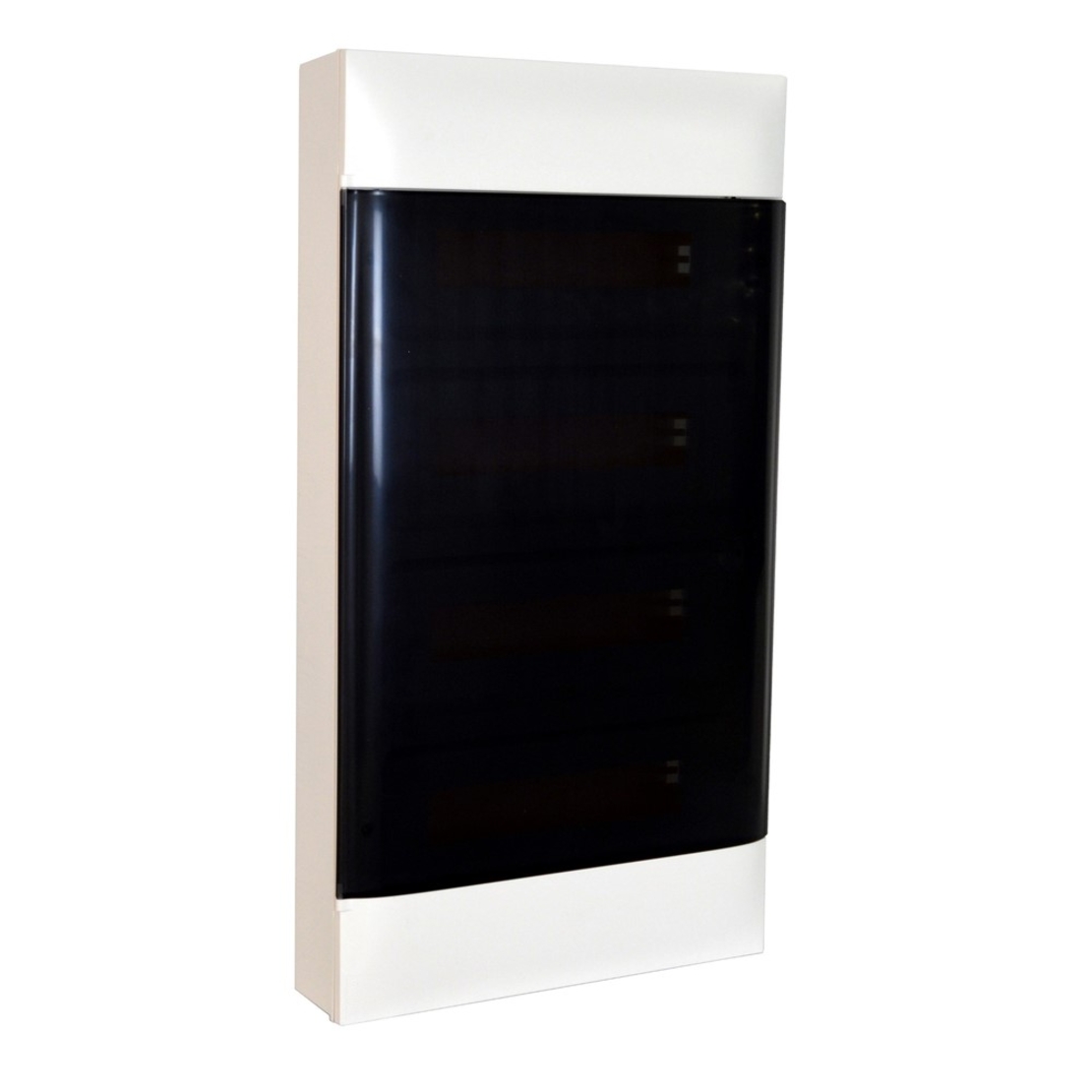 Табло за открит монтаж, 72 (4x18) модула, прозрачна врата, PE+N шини, Practibox S, Legrand