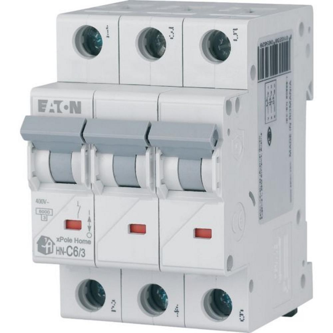 HN-C6/3 Автoматичен предпазител xPole Home, 6kА, Eaton