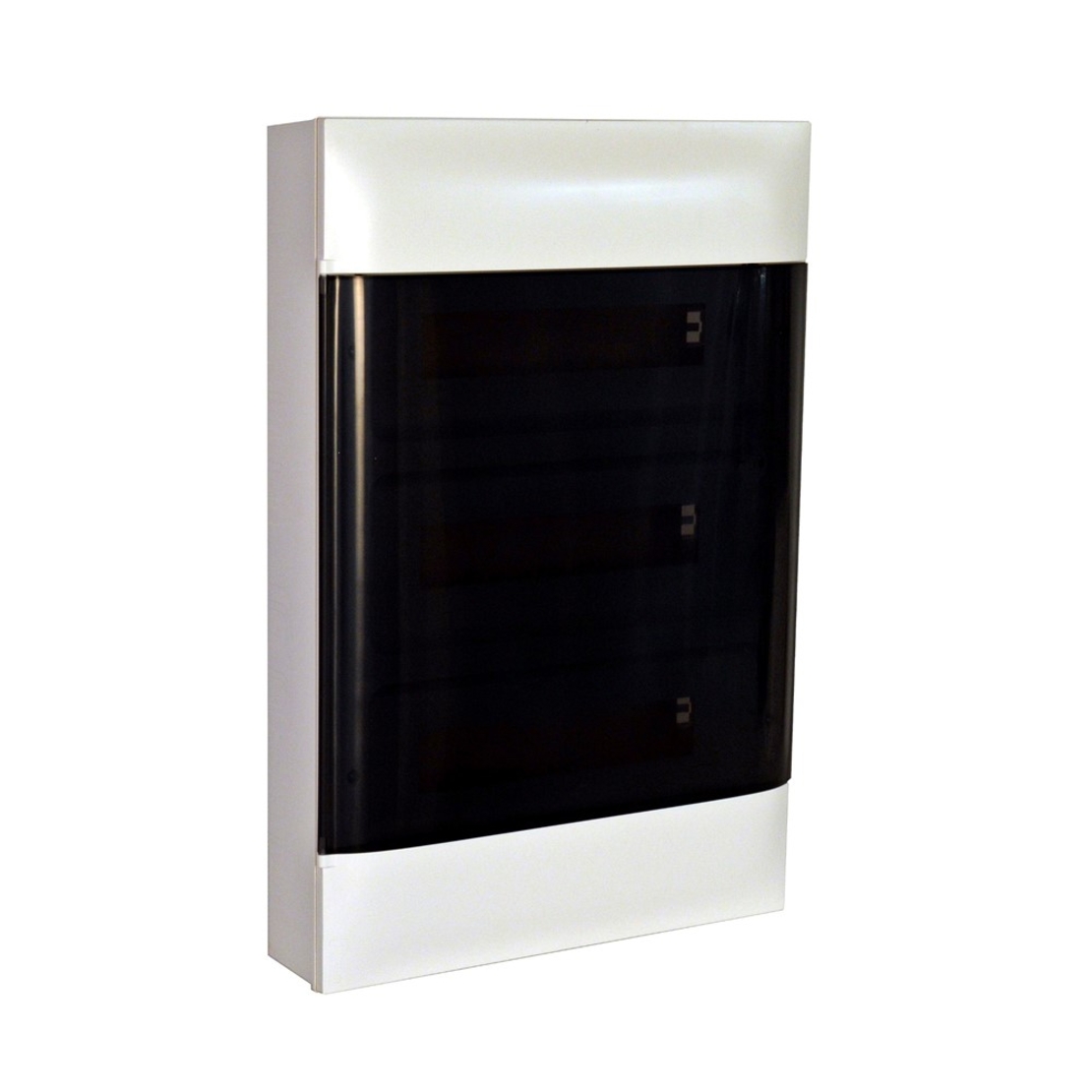 Табло за открит монтаж, 36 (3x12) модула, прозрачна врата, PE+N шини, Practibox S, Legrand