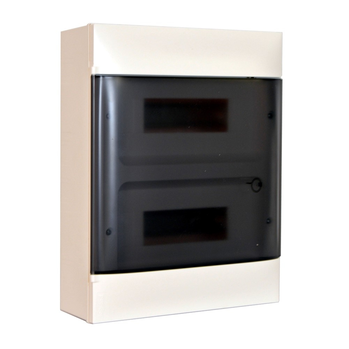 Табло за открит монтаж, 24 (2x12) модула, прозрачна врата, PE+N шини, Practibox S, Legrand